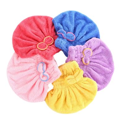 Polyester Hair-Drying Caps, 5-Pack, for Bathing and Makeup