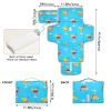 Summer Lemon Drink Blue Portable Reusable Baby Changing Pad view 4
