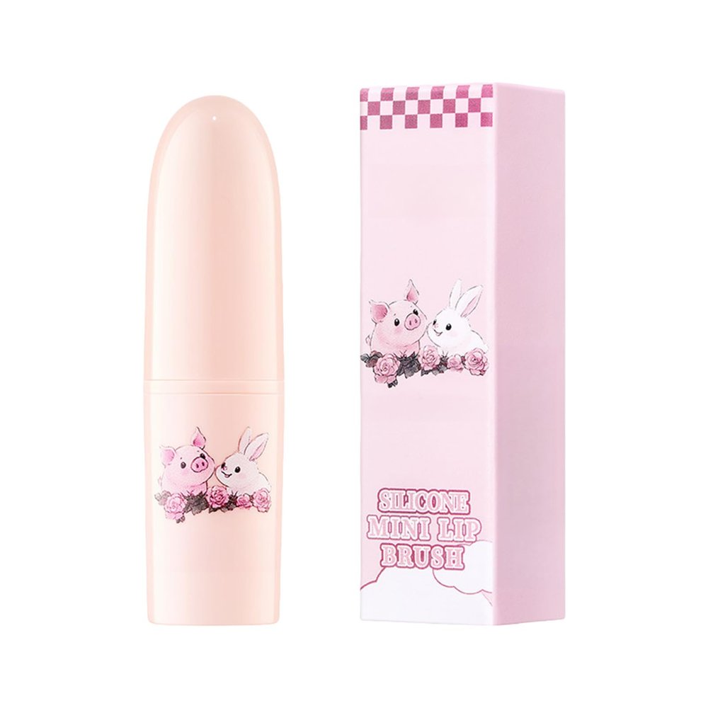 Silicone Lip Brush for Lipstick and Lip Gloss with Cap