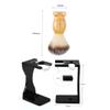 Gogogmee 3-Piece Beard Care Set for Men with Shaving Brush, Bowl and Stand, Black view 4