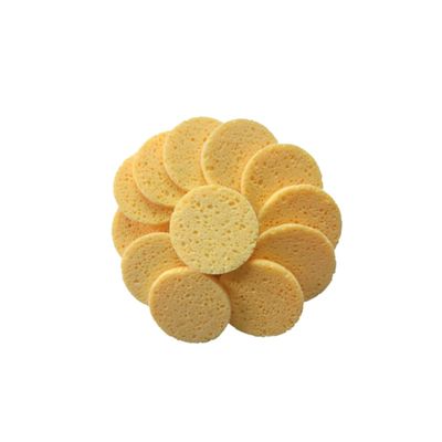 20 Round Cellulose Sponge Pads for Facial Cleansing