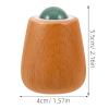 Beaupretty Jade Facial Roller with Wooden Handle for Face and Eye Massage view 2