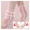 QSCTYG 1 Pair Soft Ankle Braces, High Elasticity, Supportive Compression Ankle Sleeves, Black, L view 2
