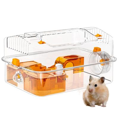 Hamster Habitat with Running Wheel and Enclosure