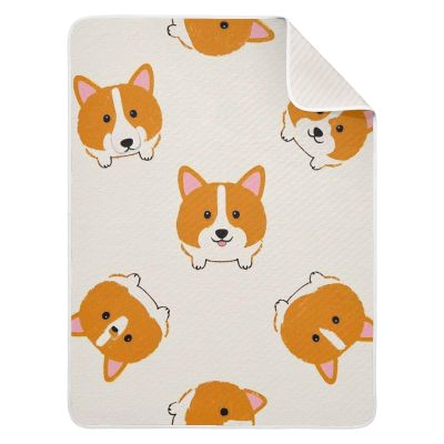 Cartoon Blanket with Cute Yellow Animal, Monthly Milestone Blanket for Boys, Nursery and Crib, 30 x 40 in
