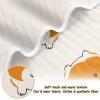 Cartoon Blanket with Cute Yellow Animal, Monthly Milestone Blanket for Boys, Nursery and Crib, 30 x 40 in view 2