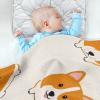 Cartoon Blanket with Cute Yellow Animal, Monthly Milestone Blanket for Boys, Nursery and Crib, 30 x 40 in view 4
