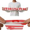 Red-and-White Striped Heart-Lips Arm Sleeves for Boys (1 Pair), UV Sun Protection, Football Sleeves for Women, Drivers, Outdoor Work, Size M view 4