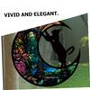 ULTECHNOVO 2-Pack Acrylic Cat Moon Wall Decor view 3