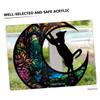 ULTECHNOVO 2-Pack Acrylic Cat Moon Wall Decor view 4