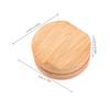 FRCOLOR 2-Piece Folding Bamboo Compact Mirrors for On the Go, Khaki view 2