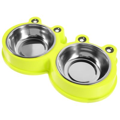 Abaodam Slow Feeder Double Bowl for Pets