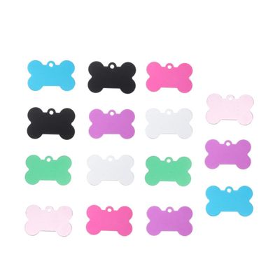 Milisten 15-Piece Customizable Dog Tags for Small Dogs