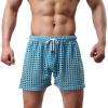 Men's Elephant Underwear, Hollow Mesh Pants, Sexy Latex Outfit, Blue, M view 2