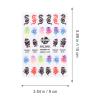 SOESFOUFU Shimmer Nail Stickers for Fingernails and Toenails, 3 Sheets view 2