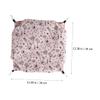 TOYANDONA Small Animal Hammock Bed, Rabbit Plush and Polyester Taffeta, Double-Layer, Foldable view 2