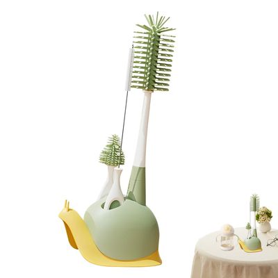 Bottle and Straw Brush Cleaning Set with Rotatable Bottle Brush