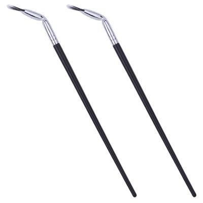OATIPHO Angled Fan Eyelash Brushes, 2-Piece Fiber Set for Lower Lashes