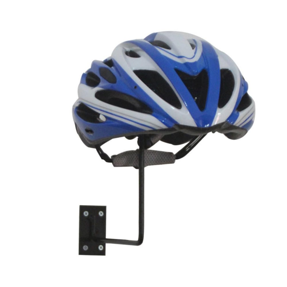 WEKAMOS Wall-Mounted Helmet Display Stand, Iron, Black, 1 Piece