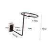 WEKAMOS Wall-Mounted Helmet Display Stand, Iron, Black, 1 Piece view 2