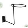 WEKAMOS Wall-Mounted Helmet Display Stand, Iron, Black, 1 Piece view 3
