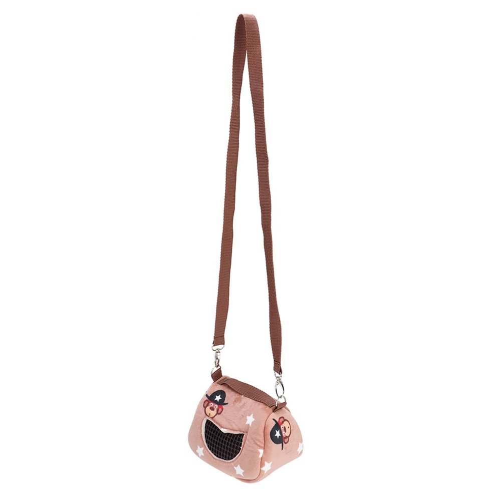Fdit Pet Carrier Pouch for Small Pets, Coffee Flannelette, Medium