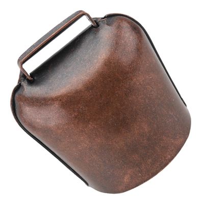 Rustic Thick-Walled Iron Bell in Cow and Sheep Shapes
