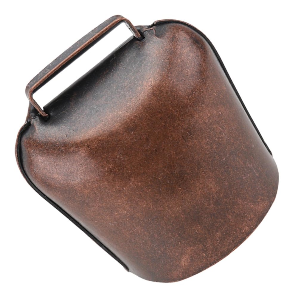 Rustic Thick-Walled Iron Bell in Cow and Sheep Shapes