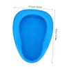Blue Plastic Bed Urinal for Bedridden Patients view 2