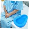 Blue Plastic Bed Urinal for Bedridden Patients view 4