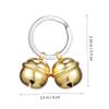Copper Cat Bells for Collars, 1 Set, Gold view 4