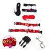 GANAZONO Adjustable Rabbit Harness with Leash for Small Pets, Comfortable Floral-Print Squirrel Vest, Washable and Reusable for Rabbits, Hamsters and Guinea Pigs view 2