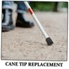 Black Rubberized Blind Cane Tips for Walking Sticks and Crutches view 3