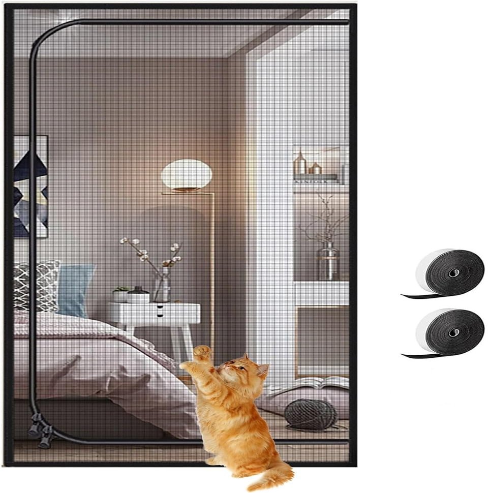ZUYINBULUO Cat Screen Door, 150 x 220 cm