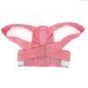 FOELANNE Posture Corrector Back Support Belt for Men and Women, White and Pink, Pink, XL view 1