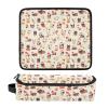 FRODOTGV Portable Travel Bag for Women and Men, Heat-Resistant Mat with Zippered Storage Pockets for Flat Irons, Flat Hair Dryers, Christmas, French Bulldog view 3