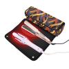 FRODOTGV Women's Hair Styling Tool Travel Bag with Heat-Resistant Mat, Oriental Paisley Pattern view 2