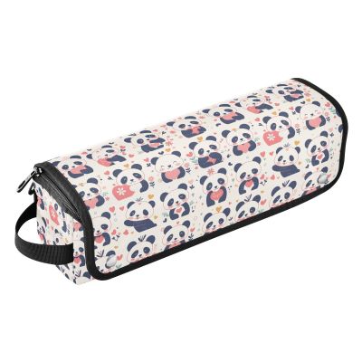 FRODOTGV Waterproof Hair Tools Travel Bag with Heat-Resistant Mat, Bohemian Mandala Template Pattern Tag