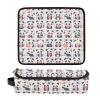 FRODOTGV Waterproof Hair Tools Travel Bag with Heat-Resistant Mat, Bohemian Mandala Template Pattern Tag view 3