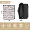 FRODOTGV Waterproof Hair Tools Travel Bag with Heat-Resistant Mat, Bohemian Mandala Template Pattern Tag view 4