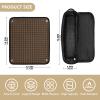 FRODOTGV Brown Houndstooth Travel Bag for Women, Large Tote with Heat-Resistant Flat Iron Pad view 4