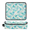 FRODOTGV Women's Travel Bag with Heat-Resistant Flat Iron Mat, Blue-Green view 3