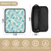 FRODOTGV Women's Travel Bag with Heat-Resistant Flat Iron Mat, Blue-Green view 4