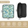 FRODOTGV Sunflowers Honey Bees Gnomes Curling Iron Travel Bag for Women, Waterproof Organizer Storage Bag with Heat-Resistant Mat for Flat Irons and Straighteners, Tropical Banana Leaf, 1 Size view 4
