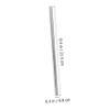 HAMPPLIES Heart-Shaped Metal Straws with Cleaning Brushes, Silver view 2