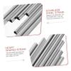 HAMPPLIES Heart-Shaped Metal Straws with Cleaning Brushes, Silver view 3