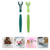 JOINPAYA 2-Pack Triple-Headed Pet Toothbrushes for Dogs and Cats view 4