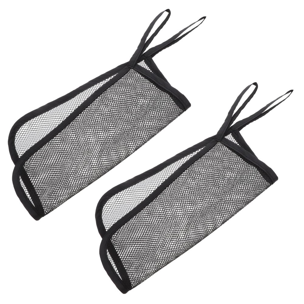 HAMPPLIES Universal Stroller Mesh Bags, Easy-Access Polyester Hanging Organizer, 2-Pack, Reusable