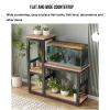 Double-Tier Aquarium Stand, Wrought-Iron Terrarium Rack view 3