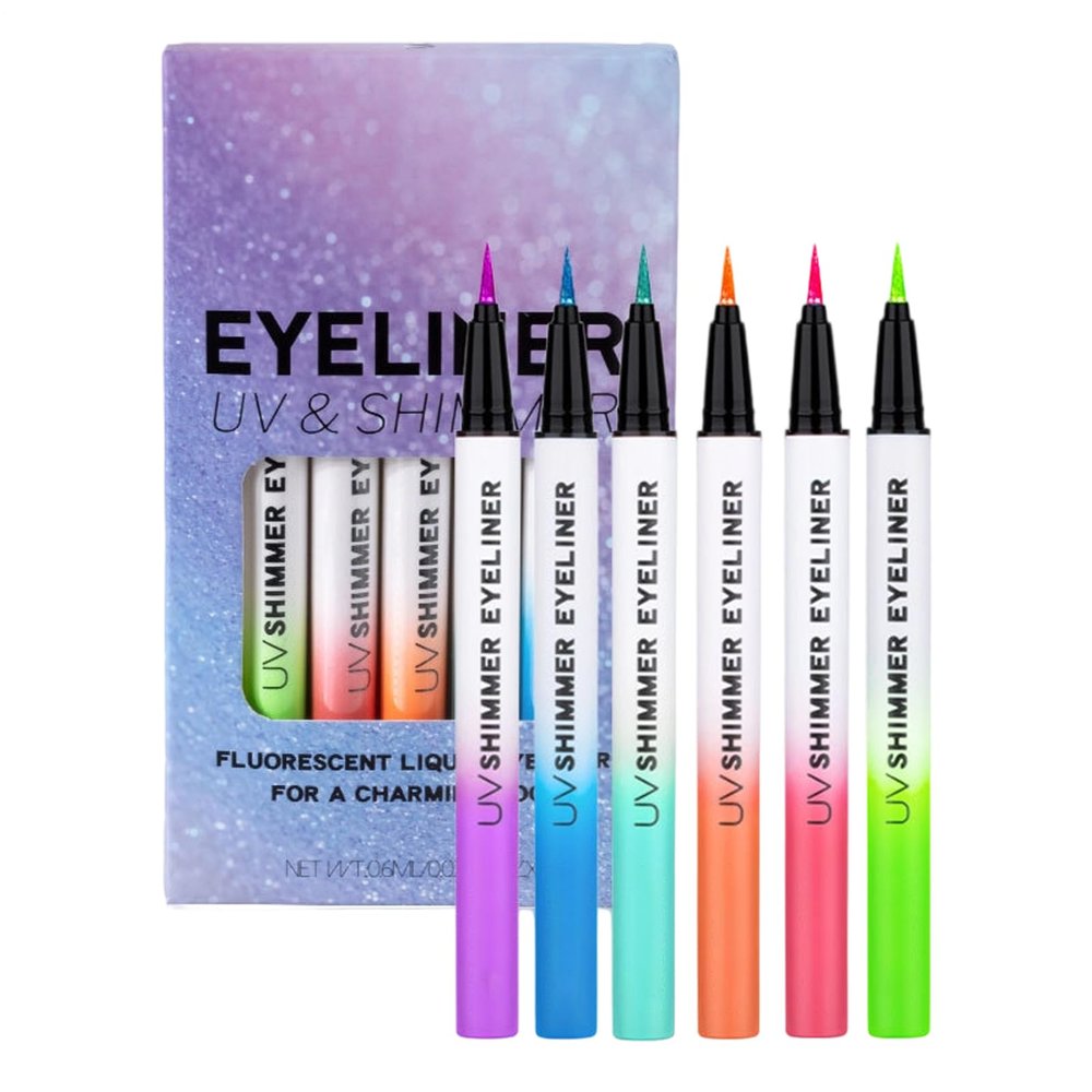 Colorful Eyeliner Set, Highly Pigmented Long-Lasting Glow Gel